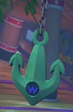 An Anchor from 3DS Wario Shipyard in Mario Kart Tour