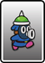 A Blue Spike Snifit card from Paper Mario: Color Splash