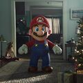 Thumbnail of a holiday advertisement for several Nintendo Switch games, featuring an animated Mario in a live-action setting