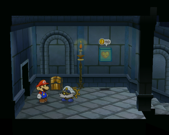Twelfth treasure chest in Palace of Shadow of Paper Mario: The Thousand-Year Door.