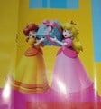 Princess Peach and Princess Daisy holding a present (2024)