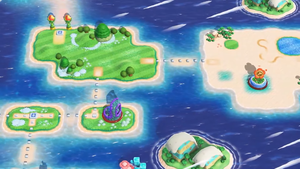 The Petal Isles in Super Mario Bros. Wonder.