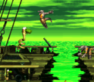Rattle Battle The fourth level, Rattle Battle takes place on a galleon, and most of it has the Kongs transformed into Rattly. The main aspect of Rattle Battle is for Rattly to utilize his high jumping ability to progress.