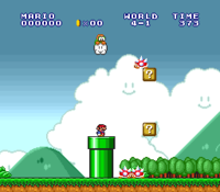 World 4-1 of Super Mario Bros. (Super Mario All-Stars version)