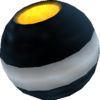 Rendered model of the Cannonball obstacle in Super Mario Galaxy.