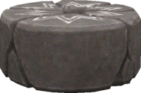 Rendered model of a stone wheel from Super Mario Galaxy.