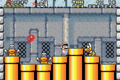 Lemmy Koopa's castle battle in Super Mario World