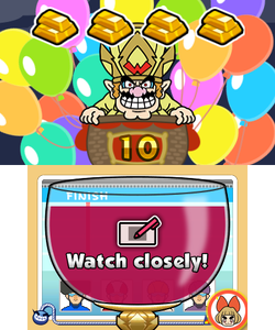 Screenshot of Wario Interrupts from WarioWare Gold