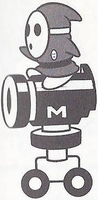 A Autobomb from Super Mario Bros. 2.