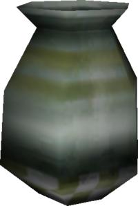 The blue vase seen from the E3 demo. It exists in the Luigi's Mansion game files.