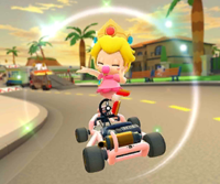 Thumbnail of the Funky Kong Cup challenge from the 2022 Los Angeles Tour; a Do Jump Boosts challenge set on Los Angeles Laps 3