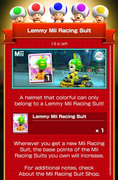 File:MKT Tour96 Mii Racing Suit Shop Lemmy.jpg