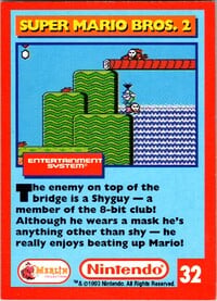 One of the Nintendo Collector Cards
