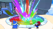 Bowser Jr. exits the Spring of Rainbows