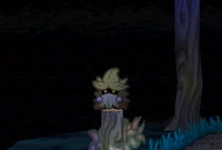 Oaklie on his stump in Paper Mario