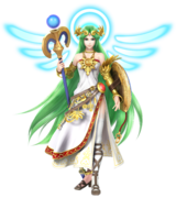 Artwork of Palutena, from Super Smash Bros. for Nintendo 3DS / Wii U.