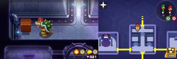 Block 54 in Peach's Castle of Mario & Luigi: Bowser's Inside Story + Bowser Jr.'s Journey.