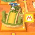 Screenshot of the level icon of Spike's Lost City in Super Mario 3D World