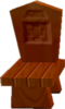 Model of the haunted Chair enemy from Super Mario 64.