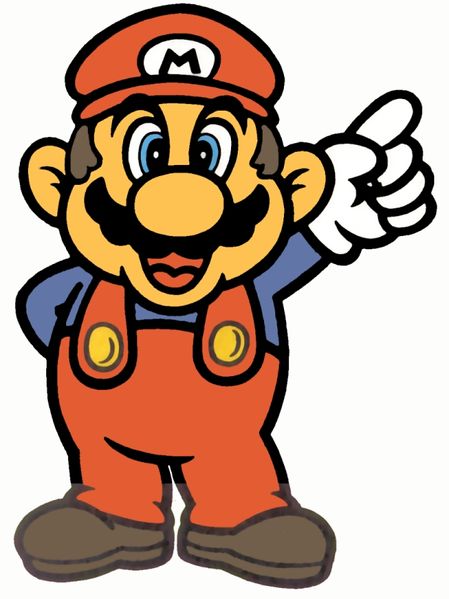 File:SMBLL Mario Pointing Artwork.jpg