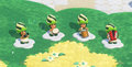 4 Members of the Poplin Band playing in the Local Multiplayer Plaza