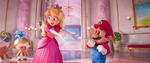 Peach exclaims that Mario is a human