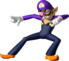 Artwork of Waluigi for Mario Party DS (reused for Mario & Sonic at the Rio 2016 Olympic Games)