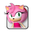 Amy Rose's character select screen sprite from Mario & Sonic at the Olympic Games.
