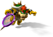 Artwork of Bowser from Mario Power Tennis.