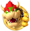 Artwork of Bowser in a ring