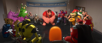 Bowser's cameo appearance in the Walt Disney movie, Wreck-It Ralph.