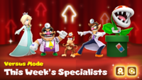 Second week's specialists