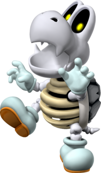 Artwork of Dry Bones in Mario Party 7 (also used in Mario Party DS, Mario Kart Wii and Mario & Sonic at the Rio 2016 Olympic Games)