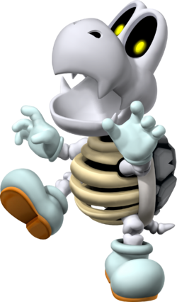 Artwork of Dry Bones in Mario Party 7 (also used in Mario Party DS, Mario Kart Wii and Mario & Sonic at the Rio 2016 Olympic Games)