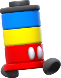 Custom render of an unnamed enemy "Hanabihei" from Super Mario Bros. Wonder