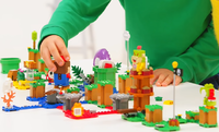 The LEGO Super Mario play set in the official trailer.