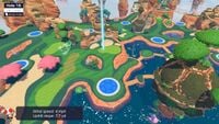 Hole 16 of Shelltop Sanctuary's Amateur layout from Mario Golf: Super Rush