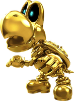 Artwork of Dry Bones (Gold) from Mario Kart Tour