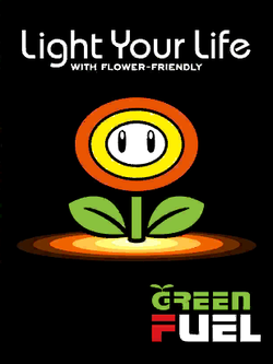 The poster of Green Fuel in Mario Kart Tour.