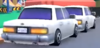 Several white cars in Mario Kart Tour