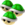 Artwork of Triple Green Shells, from Mario Kart Wii.