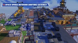 An example of the Space Opera Network Drifting Gateway battle in Mario + Rabbids Sparks of Hope