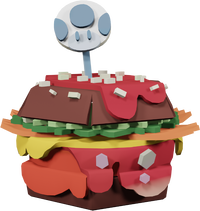 A Magma Burger from Paper Mario: Color Splash.