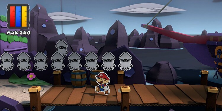 Picture shown with the fifth question of Paper Mario: Color Splash Personality Test