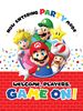 Printable Mario-themed party poster