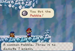 Obtaining the Pebble in Shiver Mountain