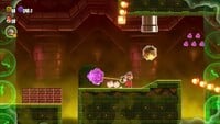 The second 10-flower coin in the level Sunbaked Desert Palace in Super Mario Bros. Wonder