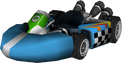 The model for Koopa Troopa's Standard Kart S from Mario Kart Wii