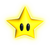 Artwork of a Star from Mario Party.