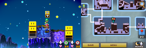 Seventeenth block in Stardust Fields of Mario & Luigi: Superstar Saga + Bowser's Minions.